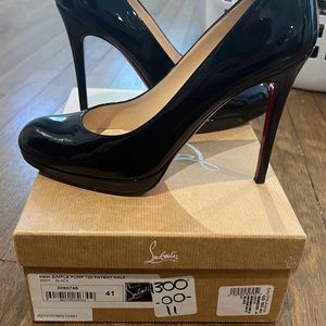 Christian Louboutin Simple 120’s in patent leather